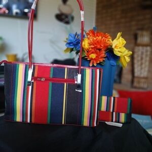 Striped Multicolor Shoulder Bag